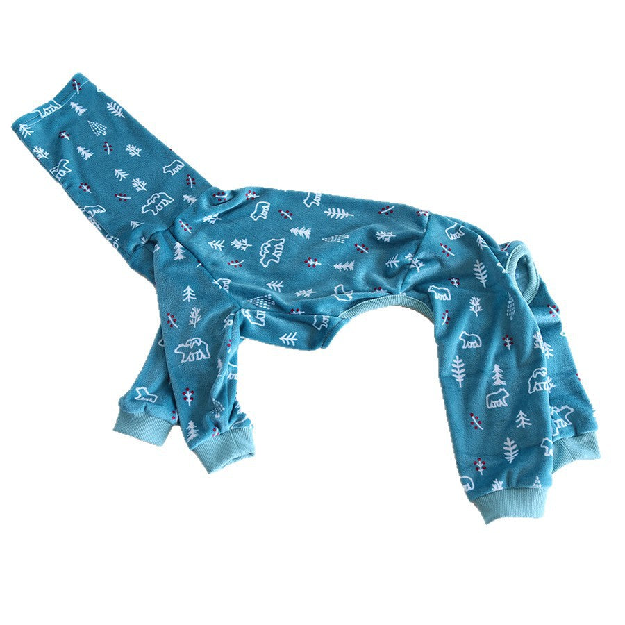 Whippet & Italian Greyhound Fleece Pajamas – Warm Two-Leg Sleepwear
