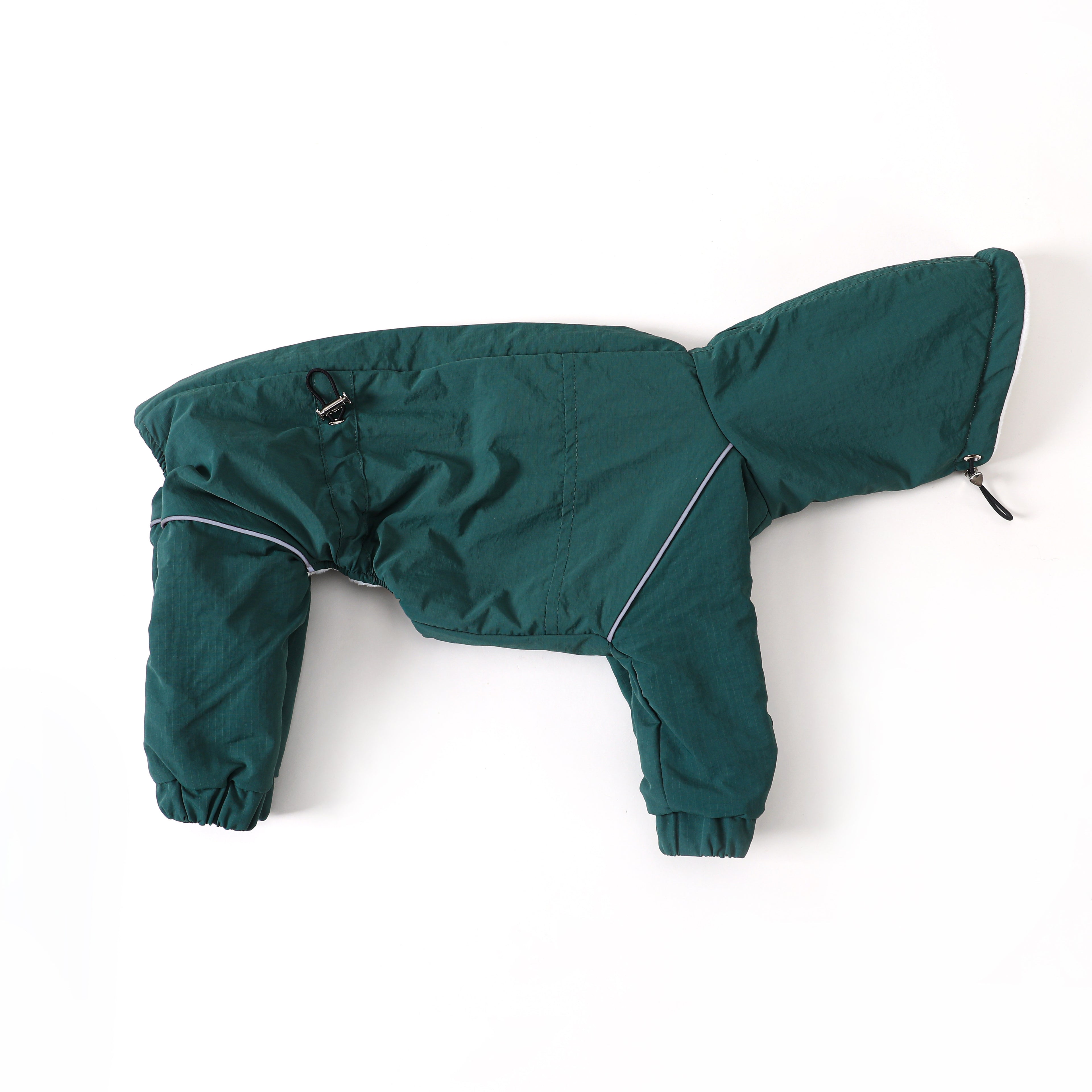 Whippet Italian Greyhound Fleece Dog Jumpsuit Warm Winter Four Leg Coat with Zipper