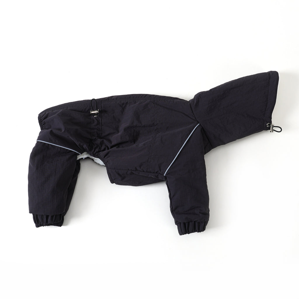 Whippet Italian Greyhound Fleece Dog Jumpsuit Warm Winter Four Leg Coat with Zipper