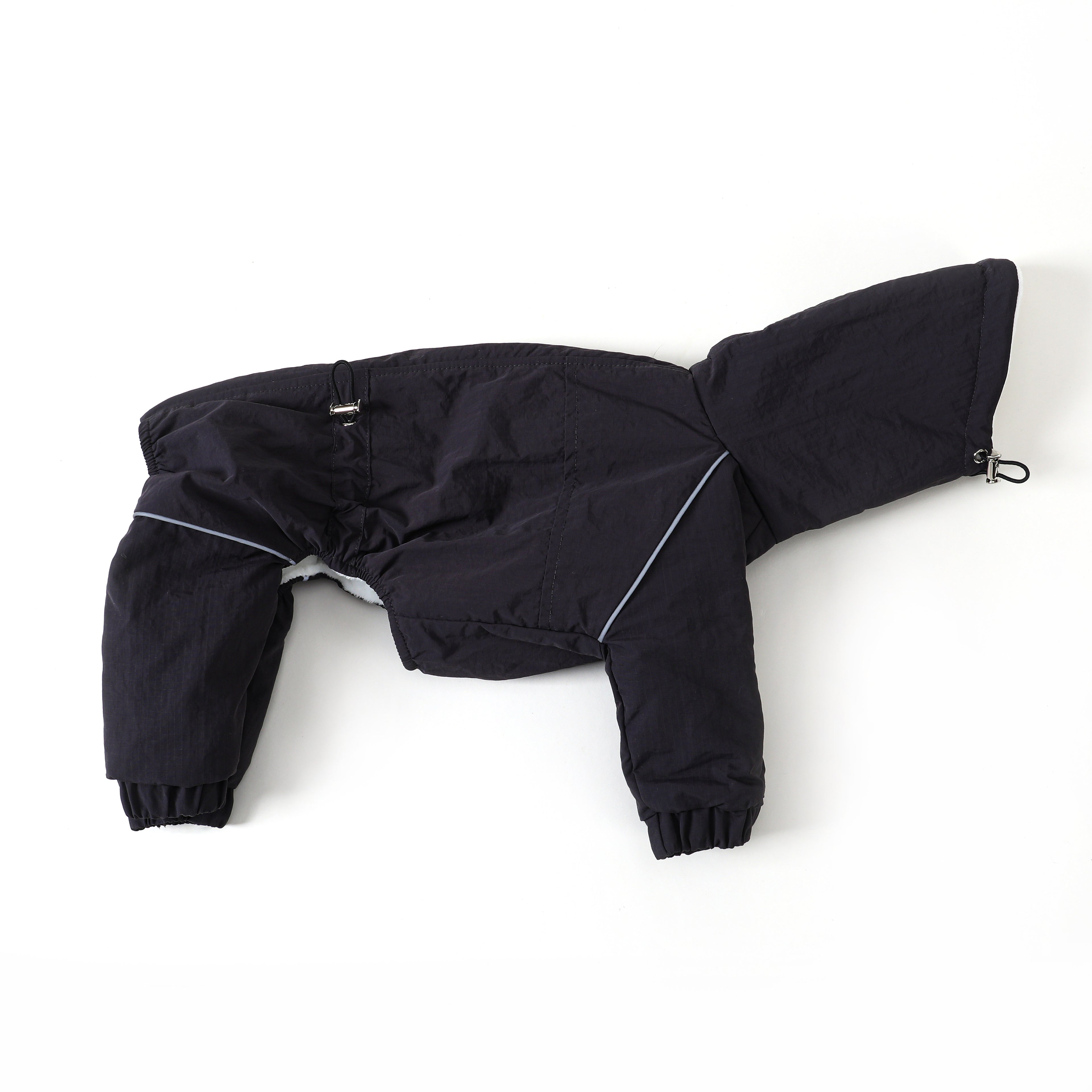 Whippet Italian Greyhound Fleece Dog Jumpsuit Warm Winter Four Leg Coat with Zipper