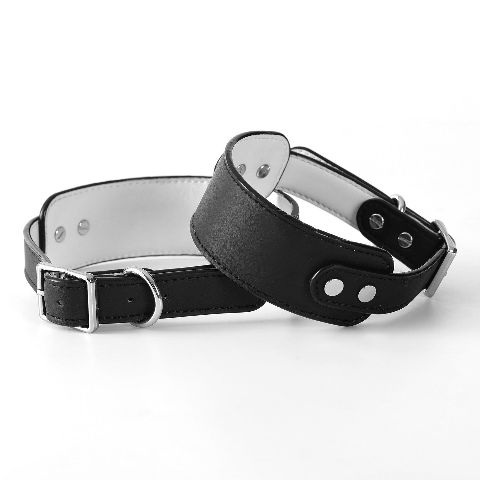 Whippet Italian Greyhound Adjustable Dog Collar Wide Nylon Collar with Metal Buckle