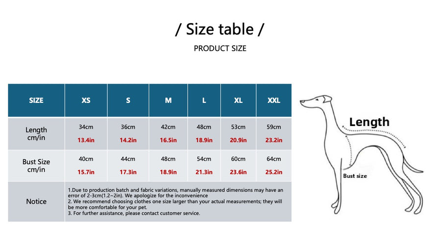 Dog Size Guide
